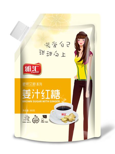 雅匯300g吸嘴袋紅糖-姜汁紅糖